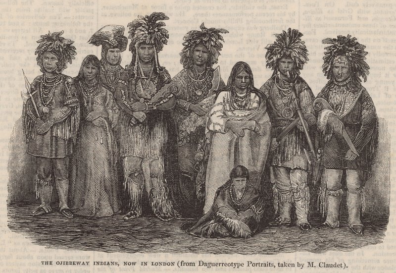 Ojibbeway印第安人，现在在伦敦 作者 英语学校