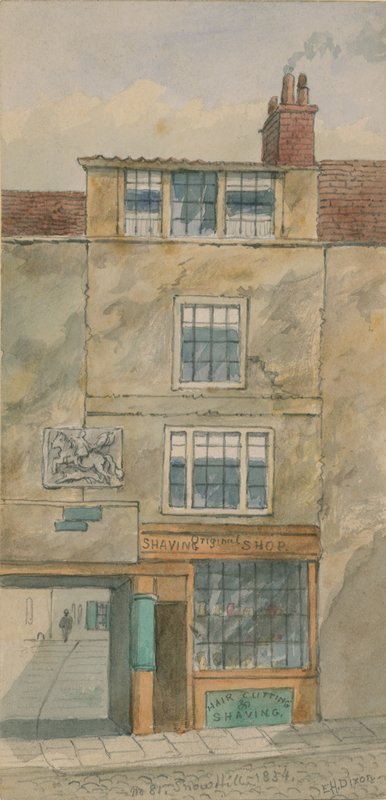 The Old George Inn，1854年，伦敦雪山（纸上写着） 作者 英语学校