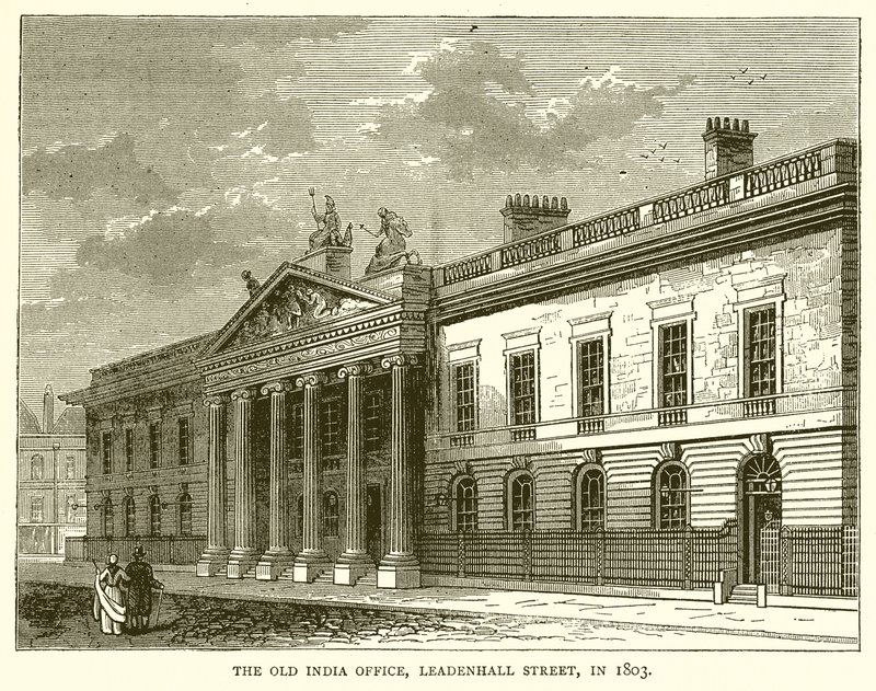 1803年，旧印度办公室，Leadenhall街 作者 英语学校