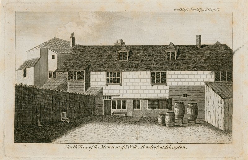 The Old Pied Bull（后方），Walter Raleigh爵士的房子 作者 英语学校