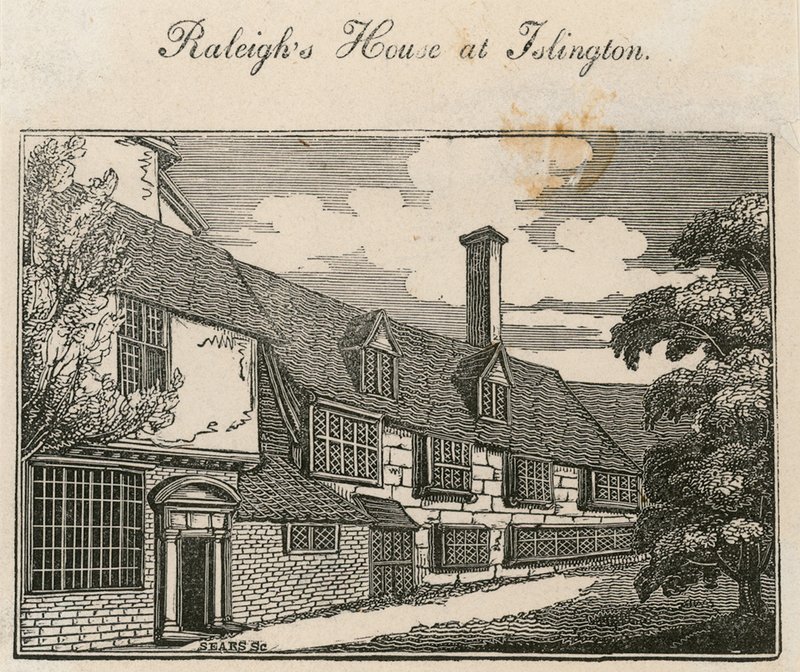 The Old Pied Bull（后方），Walter Raleigh爵士的房子 作者 英语学校