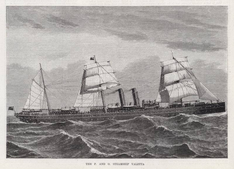 The P and O Steamship Valetta (engraving) 作者 英语学校
