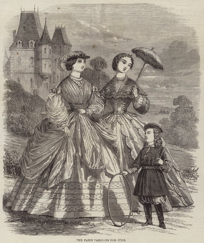 The Paris Fashions for June (engraving) 作者 英语学校