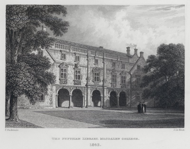 玛格达琳学院Pepysian图书馆，1842年 作者 英语学校