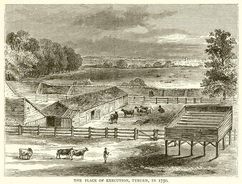 执行地点，Tyburn，1750年 作者 英语学校