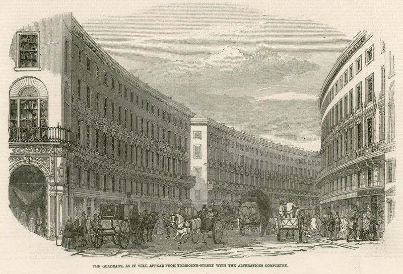 The Quadrant，Regent Street，London，它将从Tichborne街出现，改建完成 作者 英语学校