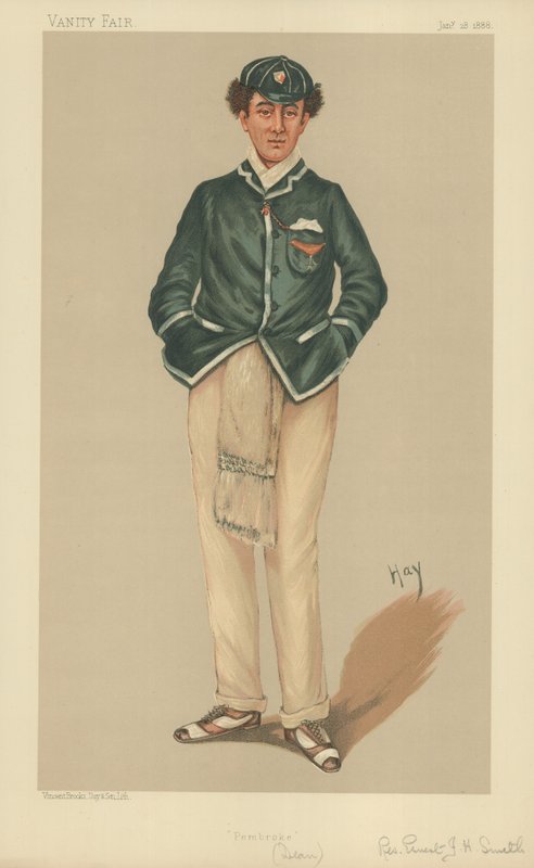 Rev Ernest John Heriz Smith MA，Pembroke，1888年1月28日，名利场漫画 作者 英语学校