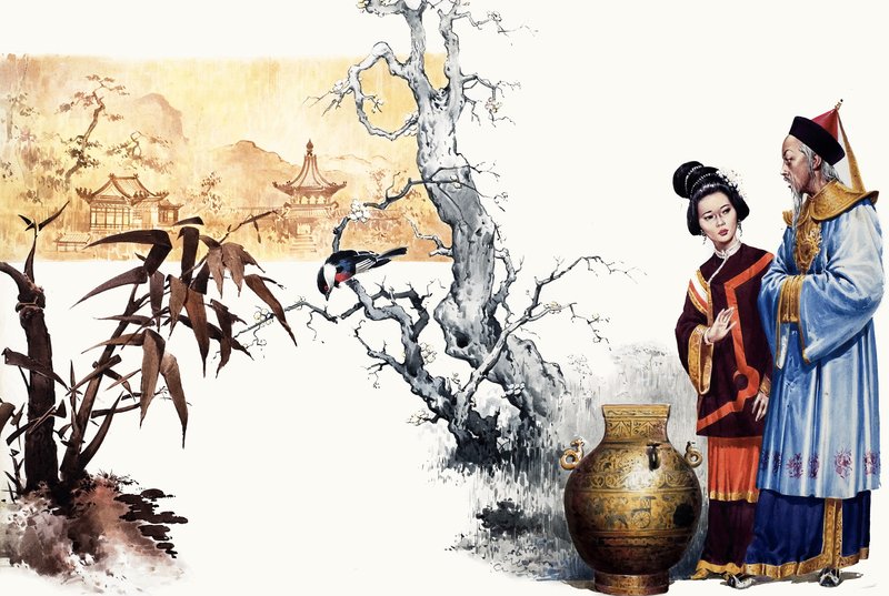 谜语。中国宫廷魔术师将王子变成花瓶。 作者 英语学校