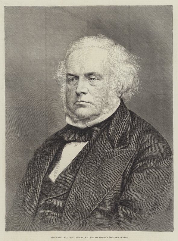 The Right Honourable John Bright, MP for Birmingham, elected in 1857 (engraving) 作者 英语学校