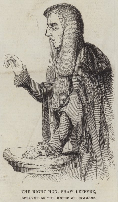下议院议长 Shaw Lefevre 阁下（版画） 作者 英语学校
