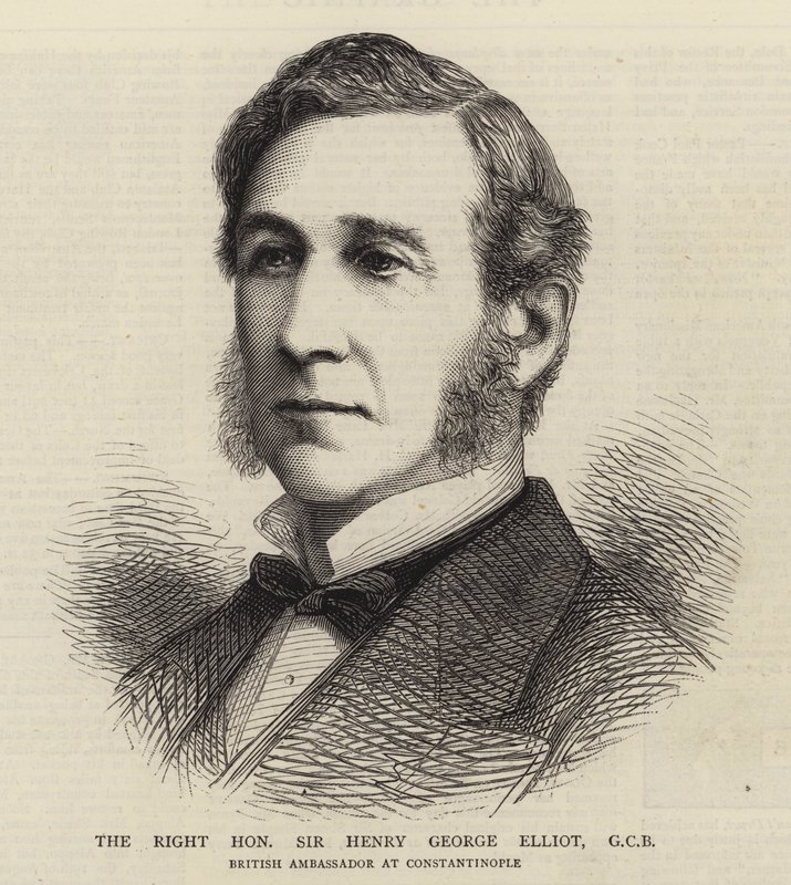 The Right Honourable Sir Henry George Elliot, GCB (engraving) 作者 英语学校