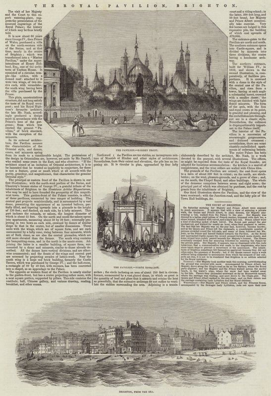 The Royal Pavilion, Brighton (engraving) 作者 英语学校
