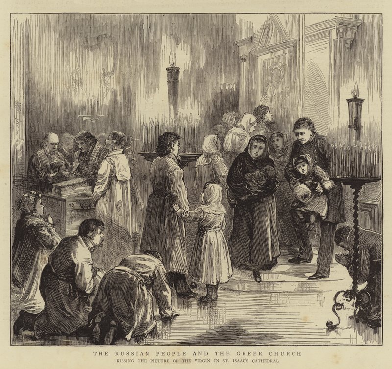 The Russian People and the Greek Church (engraving) 作者 英语学校