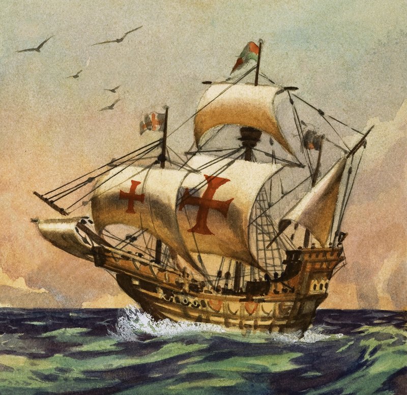 圣玛丽亚于1492年将哥伦布带到了新世界 作者 英语学校