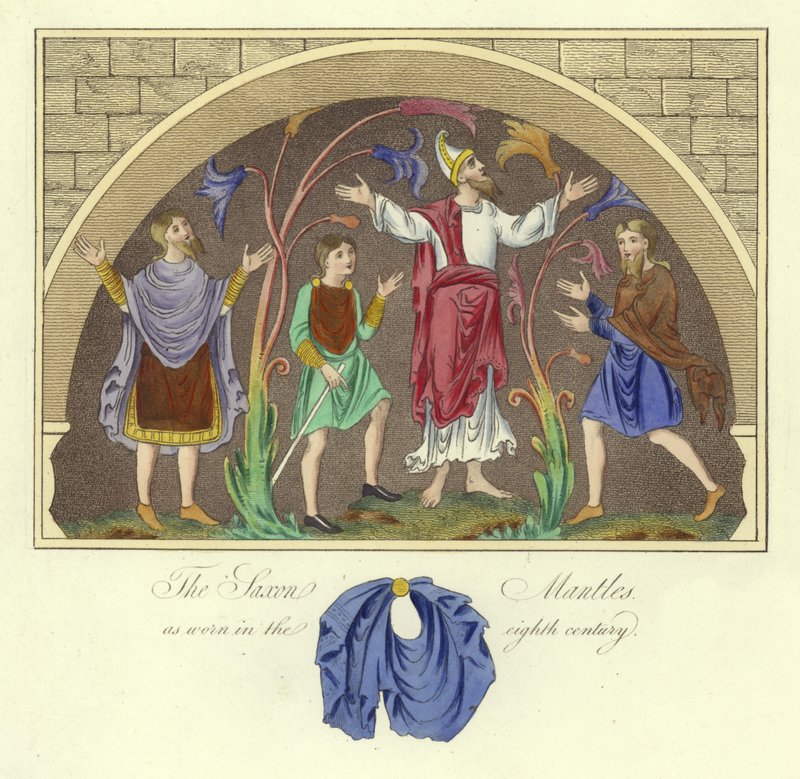 Saxon mantles在8世纪穿着 作者 英语学校