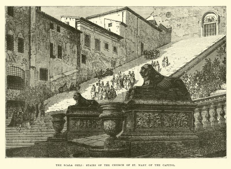 Scala Coeli，国会大厦圣玛丽教堂的楼梯 作者 英语学校