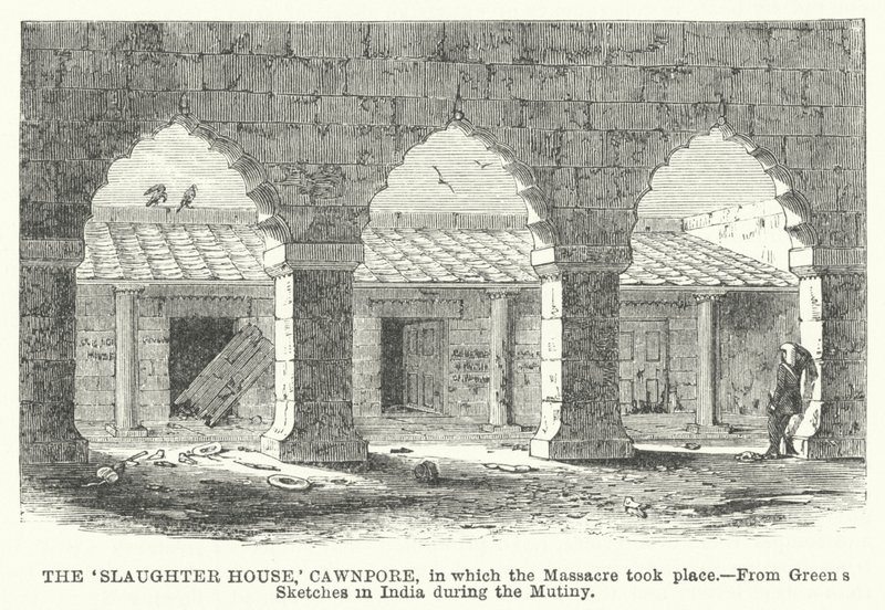 大屠杀发生的“屠宰场”，Cawnpore 作者 英语学校