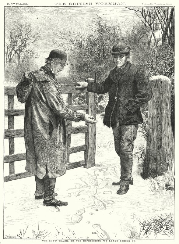 雪迹；或，我们留下的印象（雕刻） 作者 英语学校