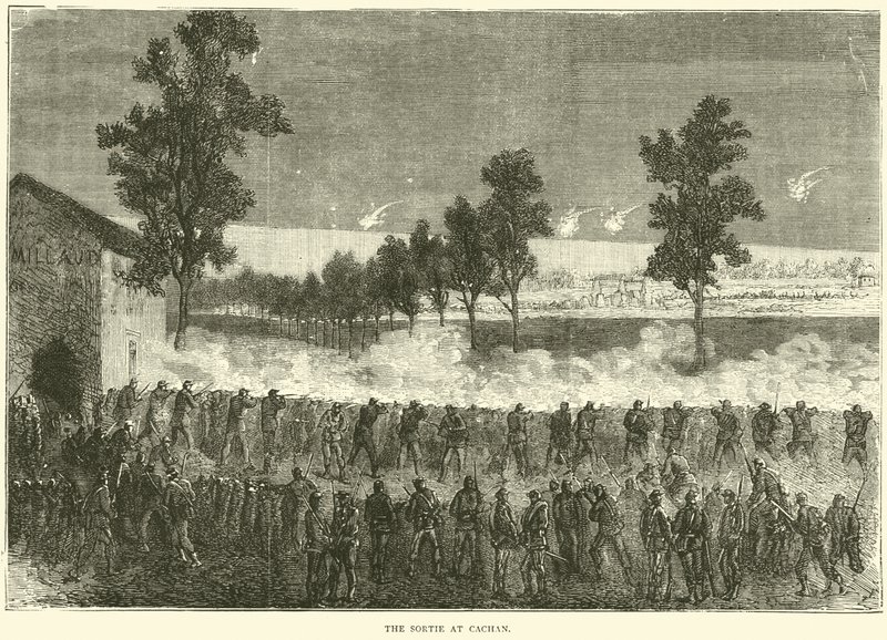 1870年10月在Cachan的The Sortie 作者 英语学校