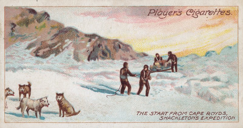 The Start from Cape Royds, Shackleton