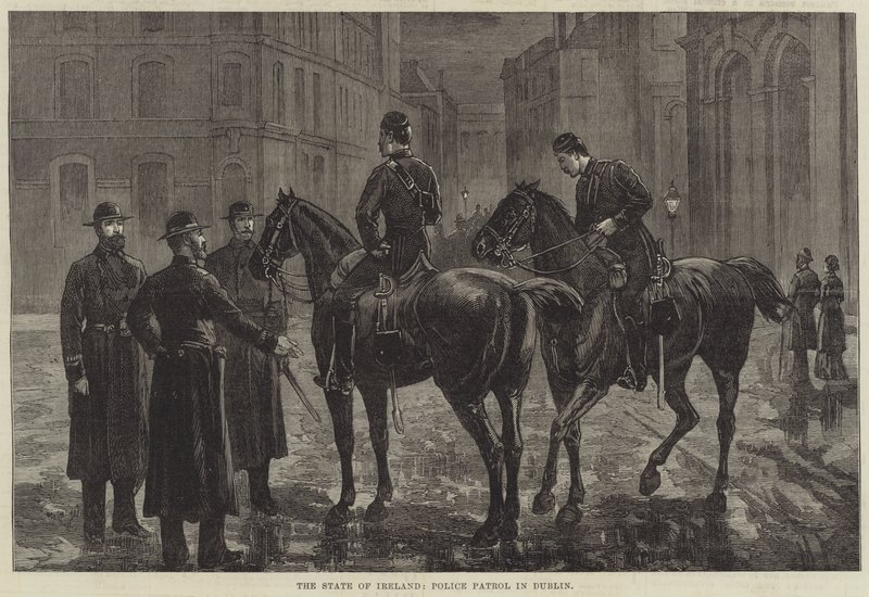 爱尔兰州，都柏林警察巡逻队（版画） 作者 英语学校