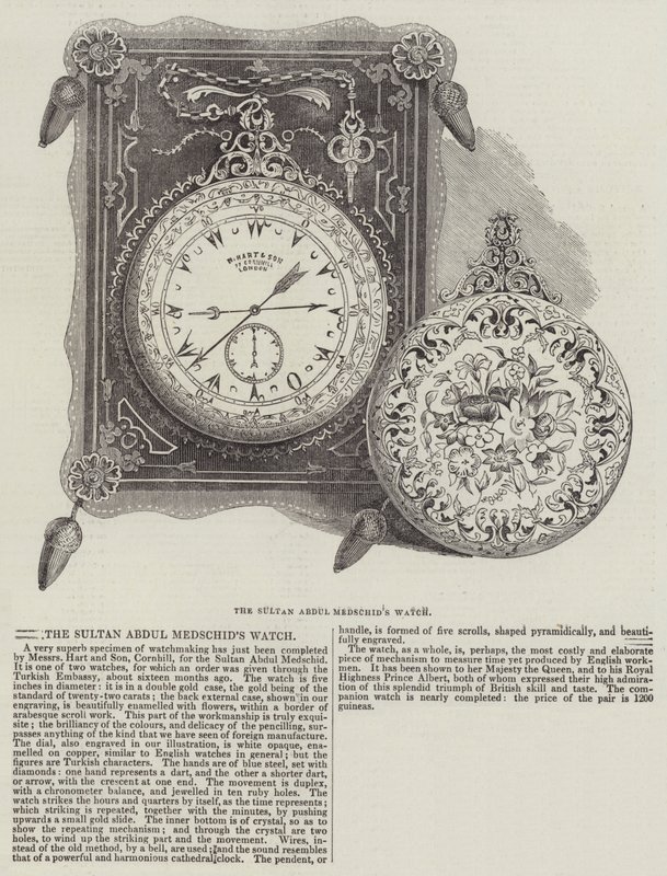 Sultan Abdul Medschid 的手表（雕刻） 作者 英语学校