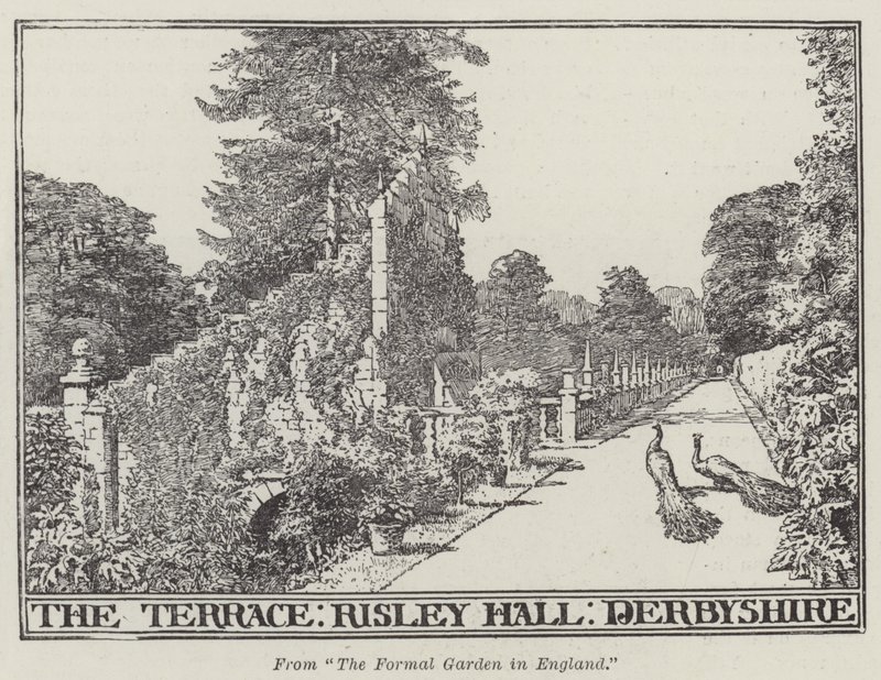 The Terrace, Risley Hall, Derbyshire (雕刻) 作者 英语学校