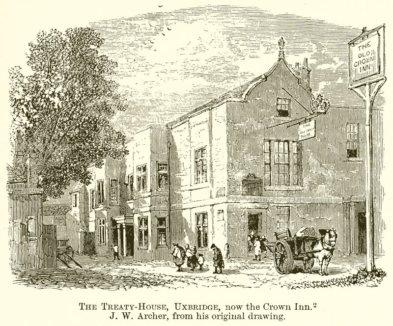 条约之家，Uxbridge，现在是Crown Inn 作者 英语学校