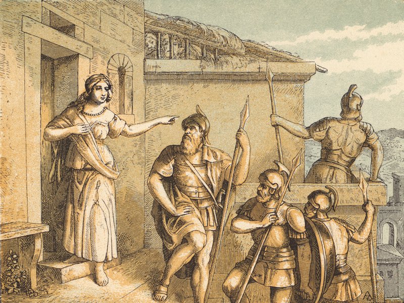 The Two Spies (coloured engraving) 作者 英语学校