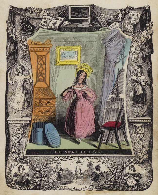 The Vain Little Girl (coloured engraving) 作者 英语学校