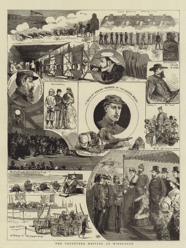 The Volunteer Meeting at Wimbledon (engraving) 作者 英语学校
