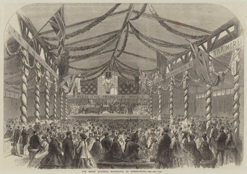 Aberystwith 的威尔士国家 Eisteddfod（雕刻） 作者 英语学校