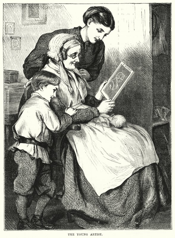 The Young Artist (engraving) 作者 英语学校