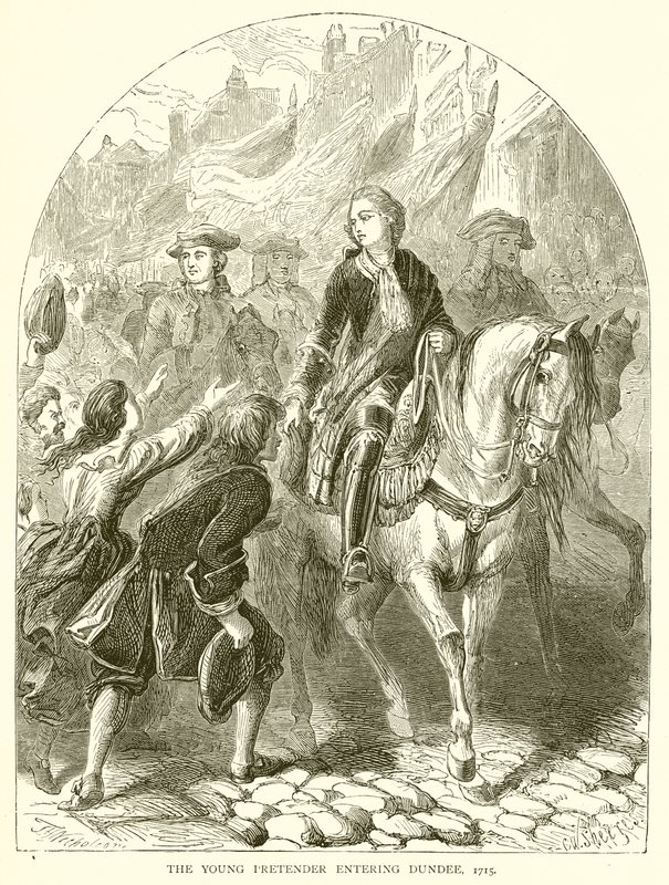 年轻的伪装者进入邓迪，1715年 作者 英语学校