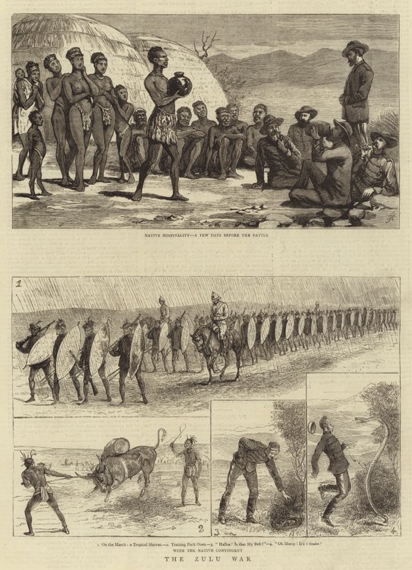 The Zulu War (engraving) 作者 英语学校