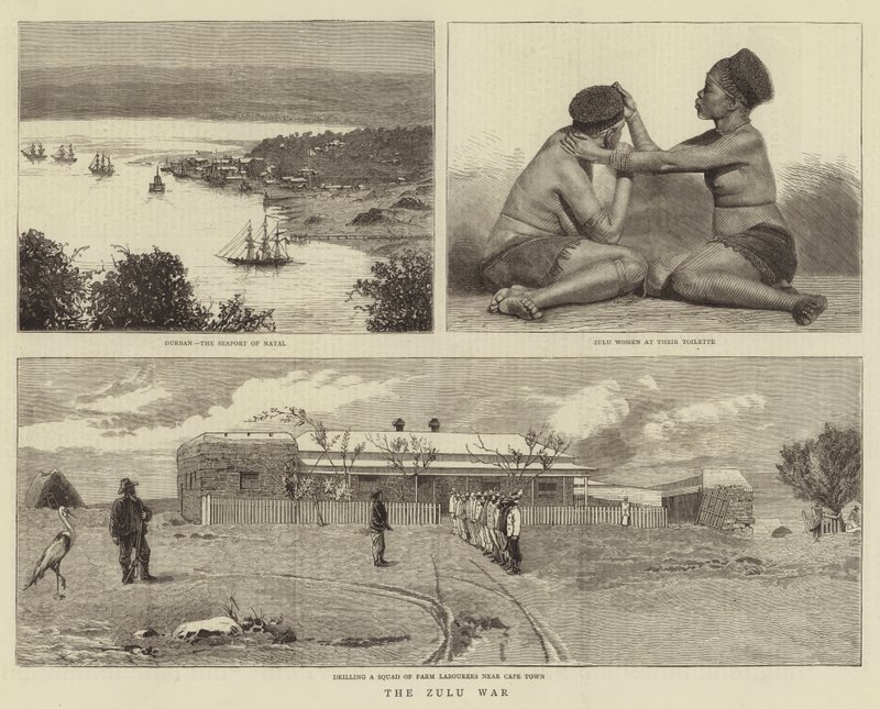 The Zulu War (engraving) 作者 英语学校