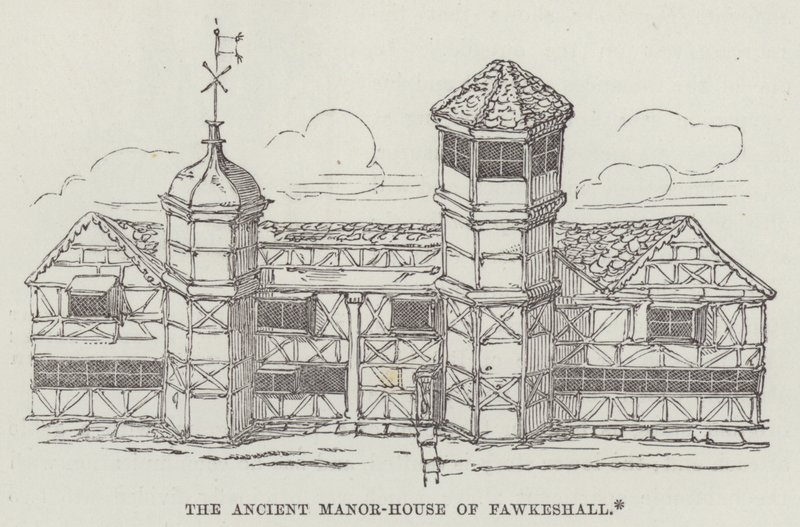 The ancient manor-house of Fawkeshall (engraving) 作者 英语学校