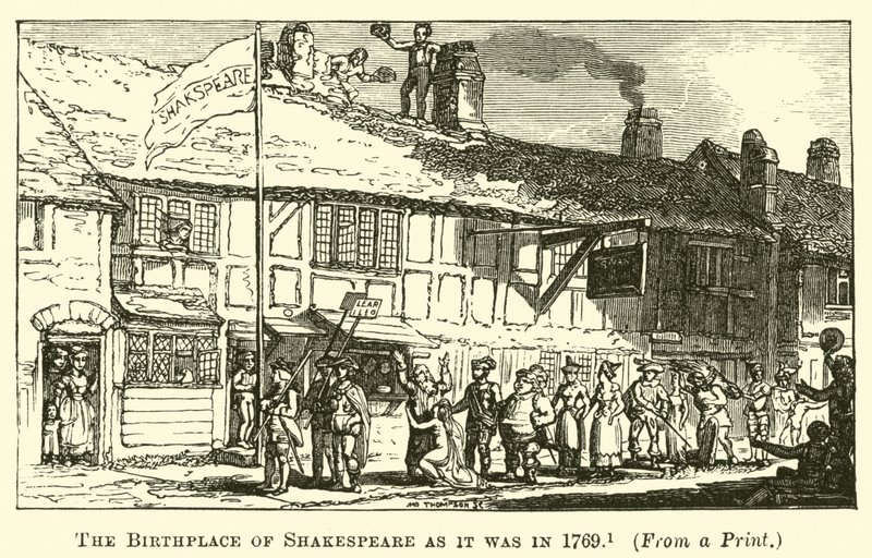 莎士比亚的诞生地，就像它在1769年 作者 英语学校