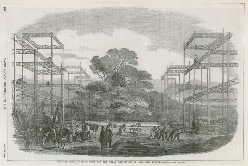 位于伦敦海德公园的建筑，用于1851年的大展 作者 英语学校