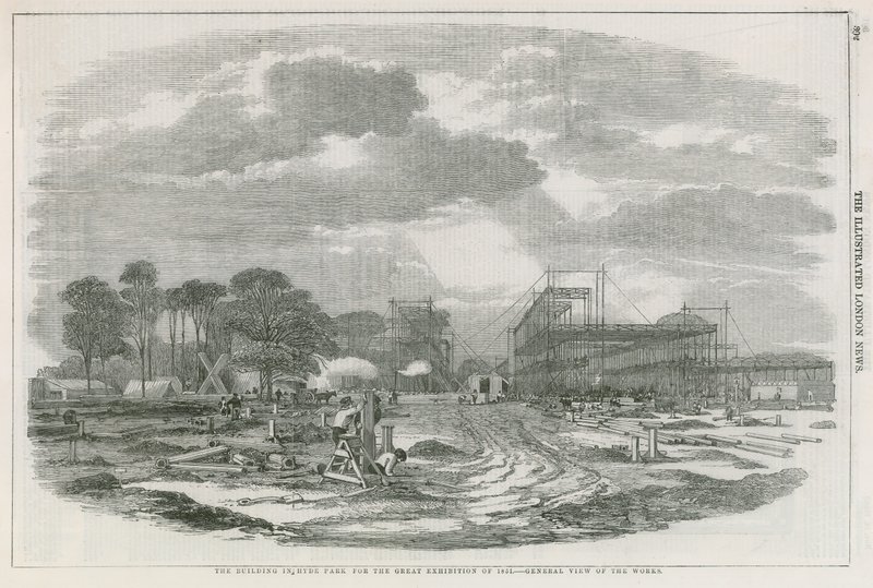 位于伦敦海德公园的建筑，用于1851年的大展 作者 英语学校
