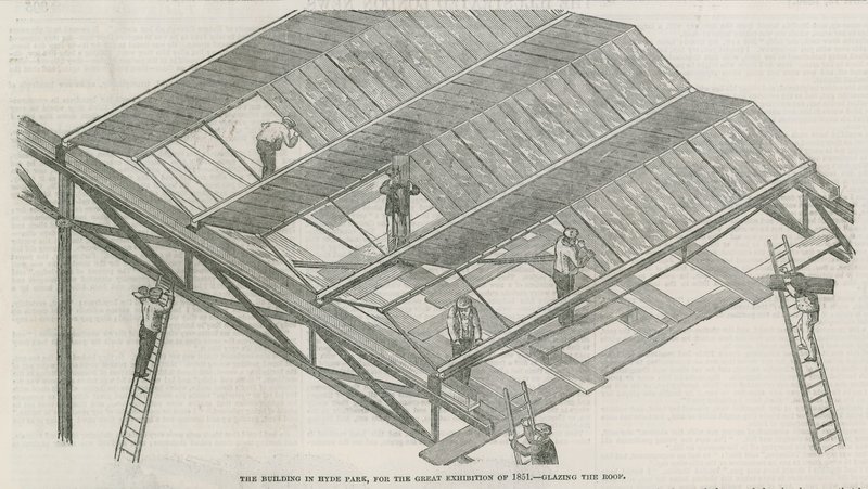 位于伦敦海德公园的建筑，用于1851年的大展 作者 英语学校