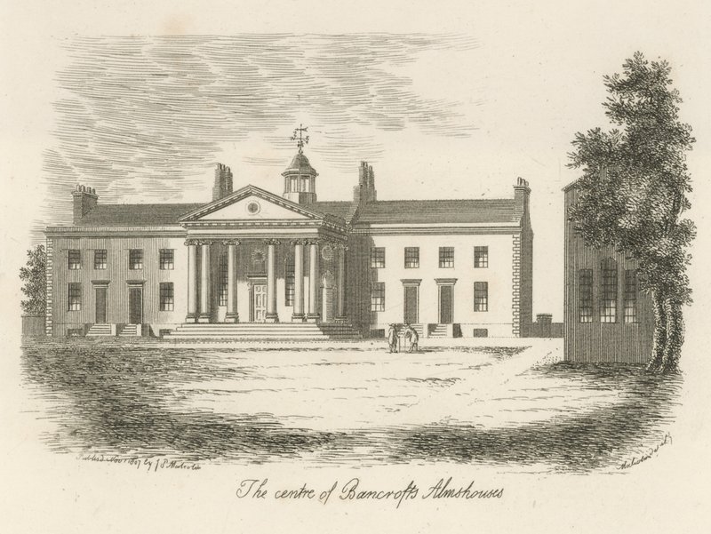 Bancrofts Almshouses的中心 作者 英语学校