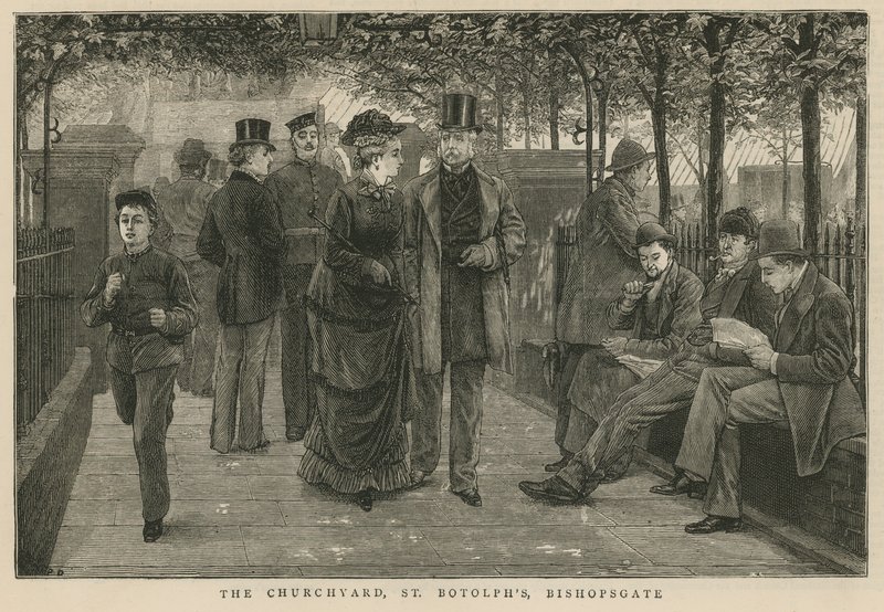 墓地，St Botolphs，Bishopsgate 作者 英语学校
