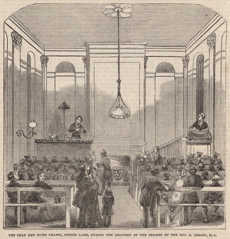 聋哑教堂，Fetter Lane 作者 英语学校