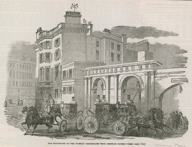 俄罗斯大使离开Chesham House 作者 英语学校