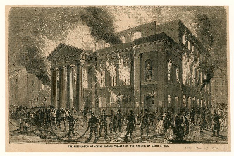 1856年3月5日早上伦敦考文特花园剧院被毁 作者 英语学校