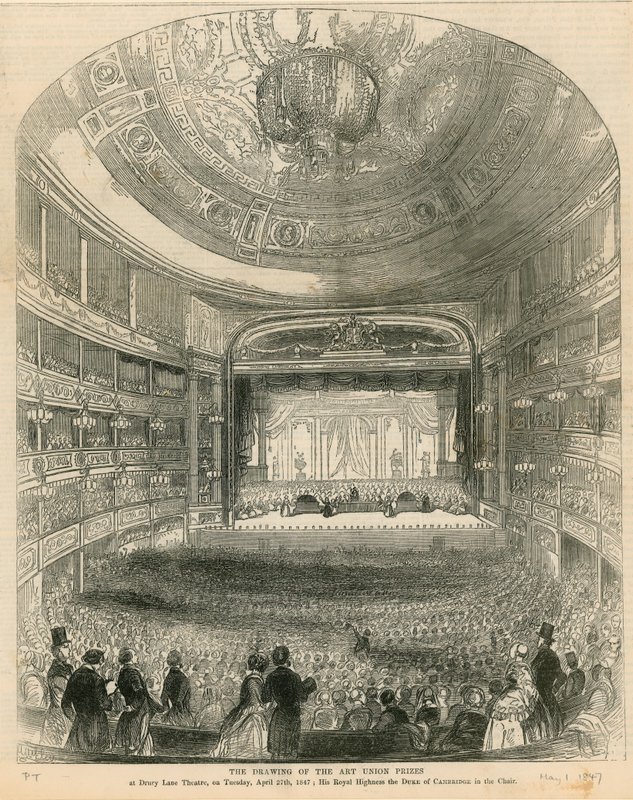 1847年4月27日，在Drury Lane剧院绘制艺术联盟奖 作者 英语学校