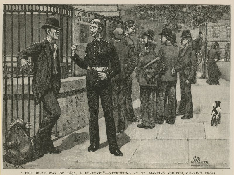 1892年的伟大战争，预测;在圣马丁教堂招募 作者 英语学校