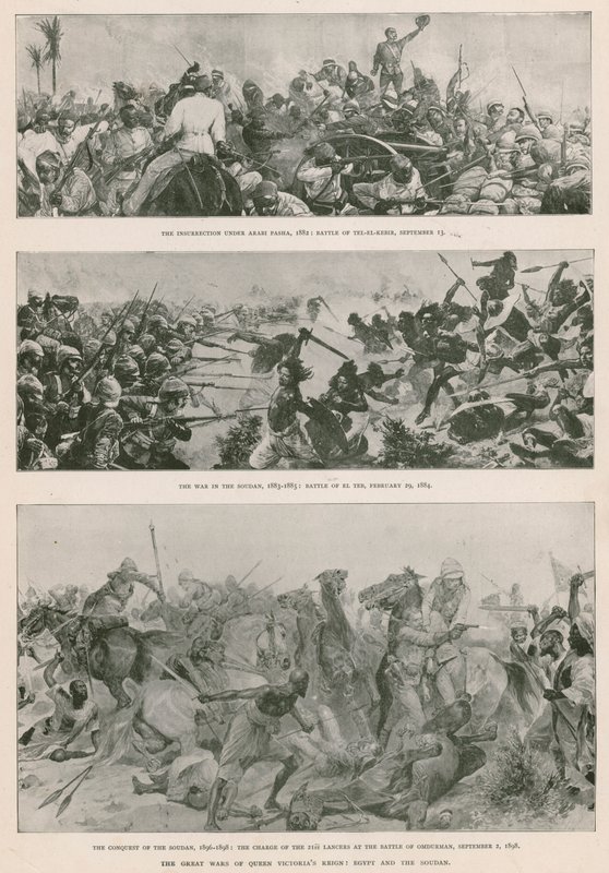 维多利亚女王统治时期的伟大战争：英埃战争（1882 年）、马赫迪起义（1883-1885 年）和英国征服苏丹（1896-1898 年）（照相凹版） 作者 英语学校