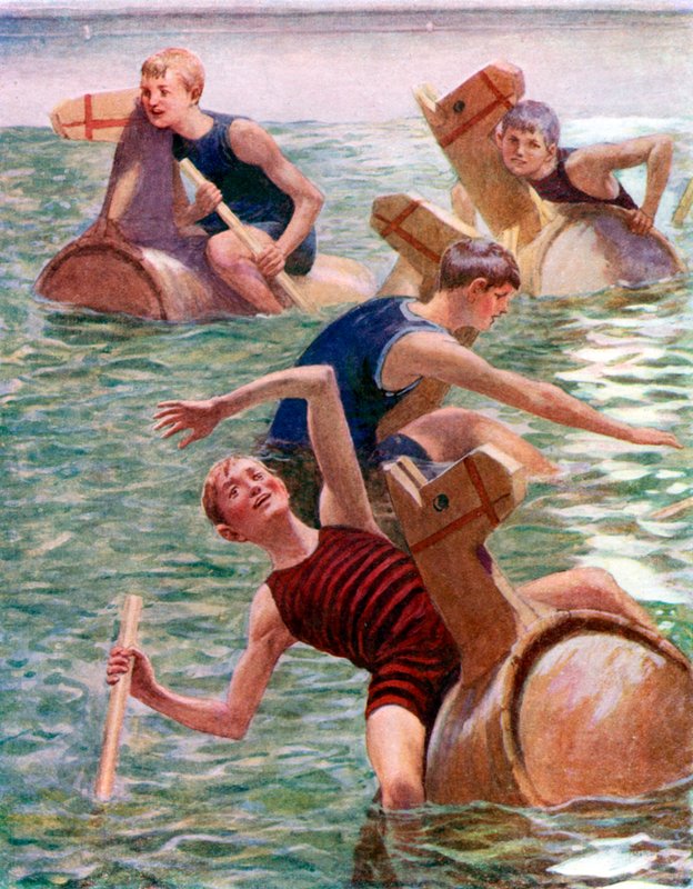 嗜好马的竞赛（彩色平版画 作者 英语学校